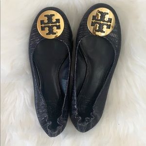 Tory Burch flats, navy